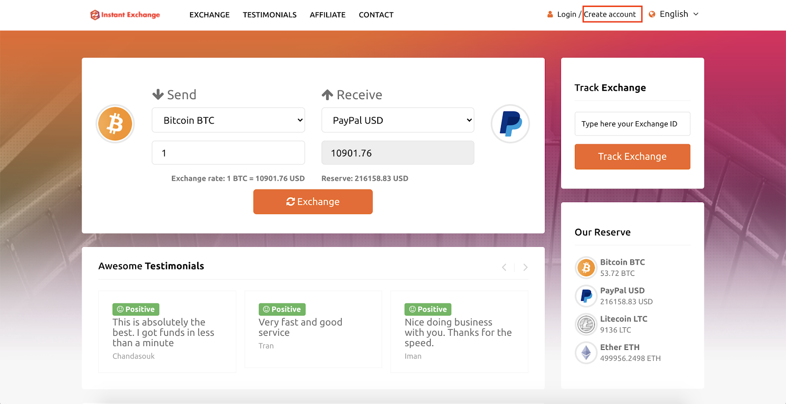 Step 1: Create account